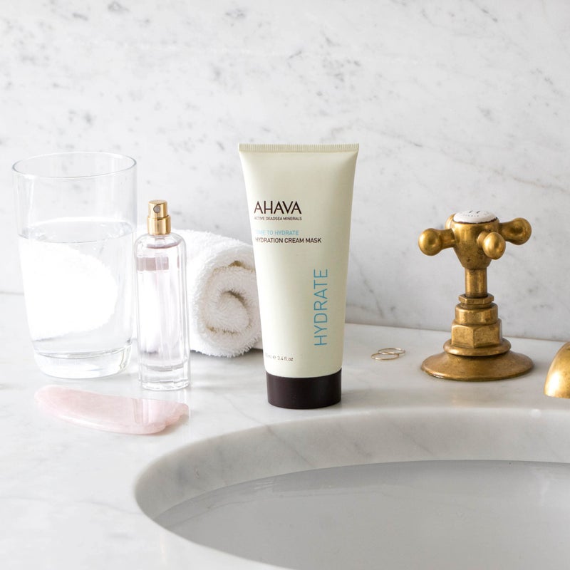 AHAVA Hydration Cream Mask - Replenishes  Fights Dehydration  Calms & Enhances Smoothness  Enriched by Exclusive Dead Sea Osmoter & Mud  Pentavitin  Vitamin E  Shea Butter & Hyaluronic Acid 3.4 Fl.Oz - Image 4